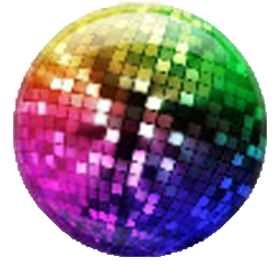 colorful disco ball