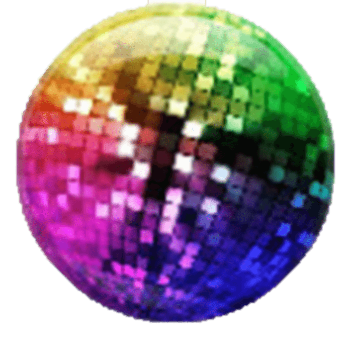 colorful disco ball